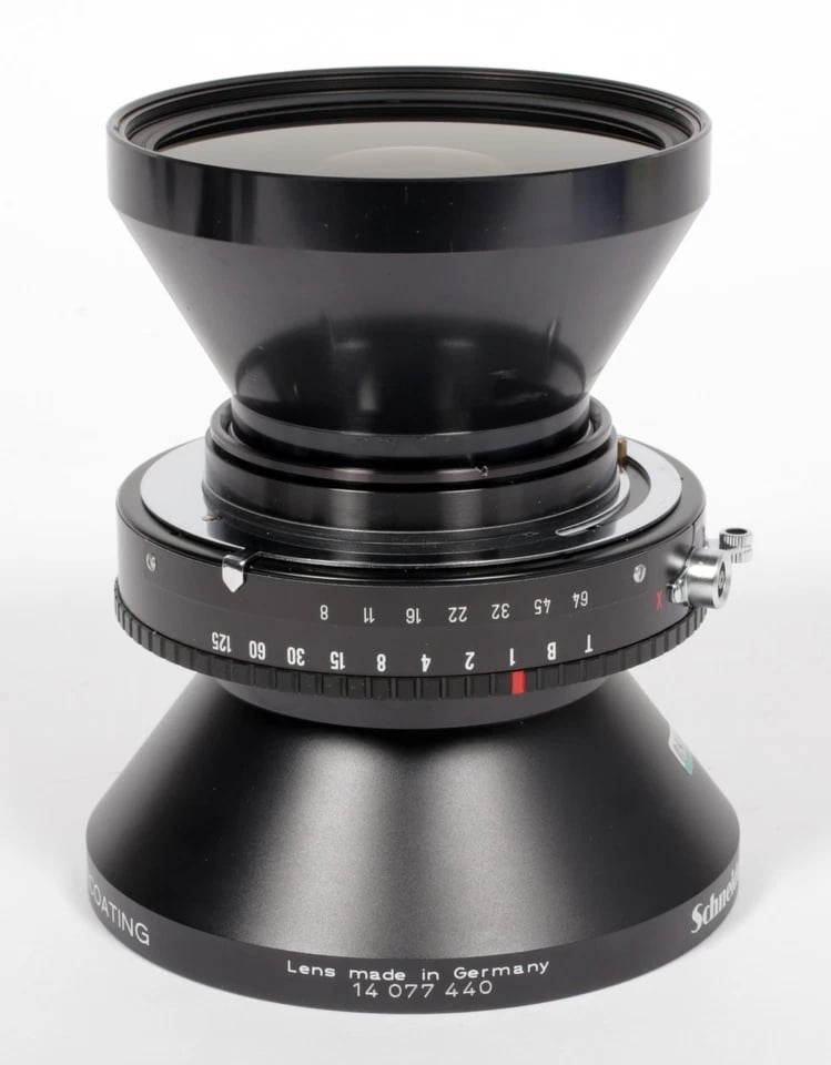 フィルムカメラ Schneider Super Angulon 90 F8 COPAL NO.0 Schneider 90mm f8 Super Angulon MC 4x5 W. A. Lens in Copal